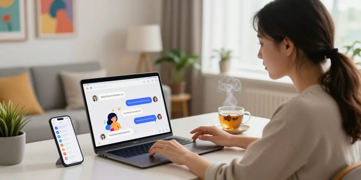 Engaging NSFW AI chat session with animated characters and vibrant interactions in a cozy setting.