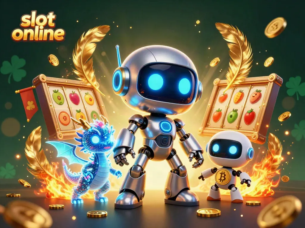 Spin the reels with engaging characters in a vibrant slot online scene filled with gold coins and dynamic effects.