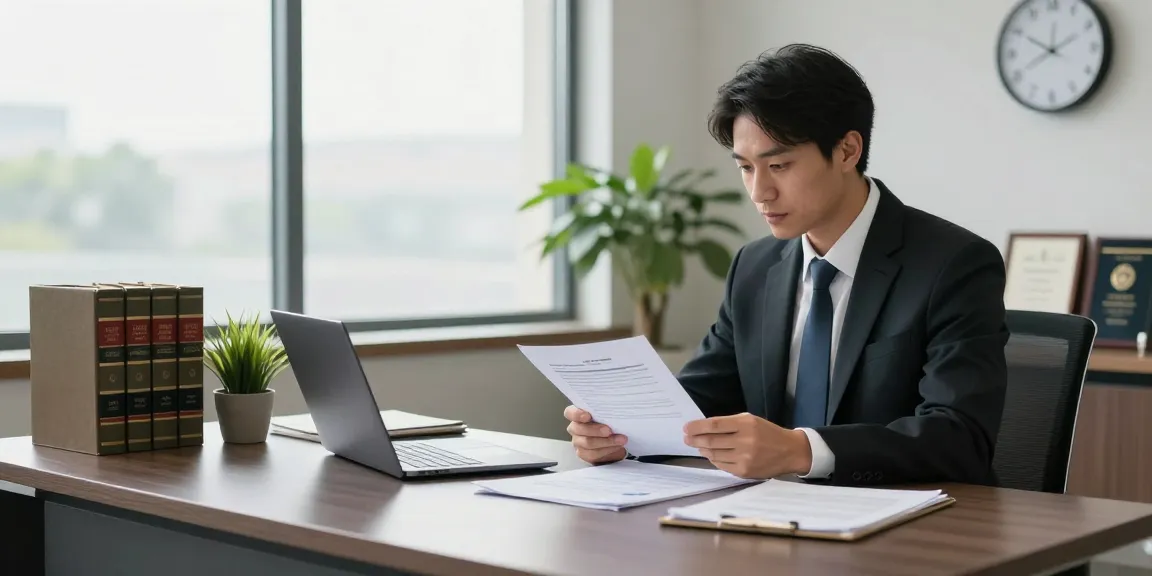 Lawyer reviewing case files in a modern office, read full article to learn about legal services.