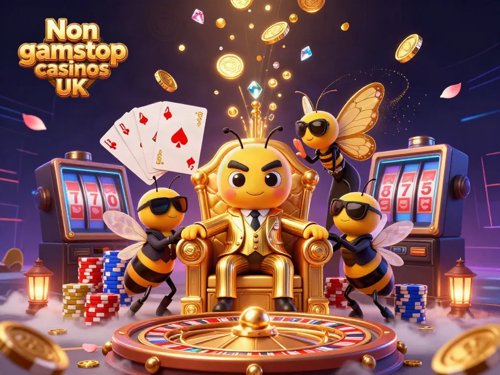 Experience vibrant Non gamstop casinos UK with a dazzling bumblebee mob boss and his team.